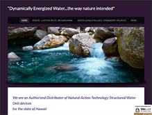 Tablet Screenshot of dynamicallyenergizedwater.com